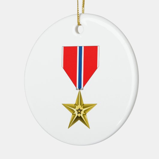 BRONZE STAR MEDAL KERAMISCH ORNAMENT (Links)