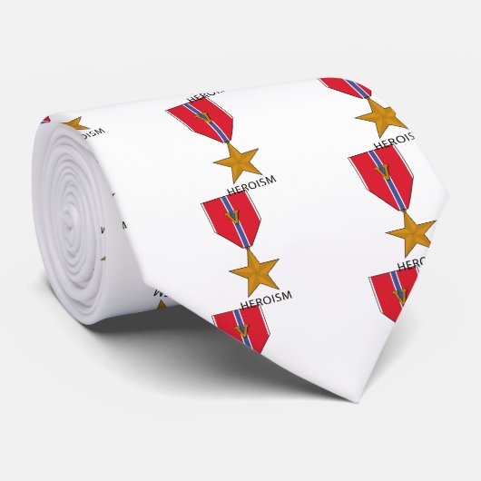 Bronze Star met 'V' - Heroisme Stropdas (Opgerold)