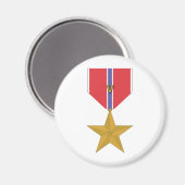 Bronze Star met V Magneet (Voorkant / Achterkant)