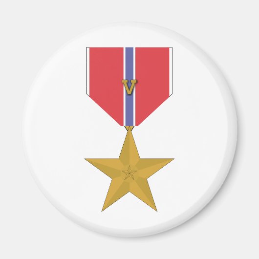 Bronze Star met V Magneet (Voorkant)