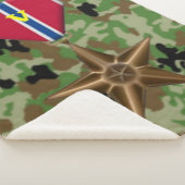 BRONZE STAR met V voor VALOR Sherpa Deken (3/4)