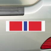 Bronze Star Ribbon Bumpersticker (Op auto)