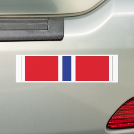 Bronze Star Ribbon Bumpersticker (Op auto)