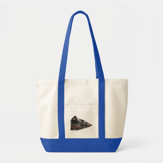 Bronze Steam Train Mechanical Art Tote Bag (Voorkant)