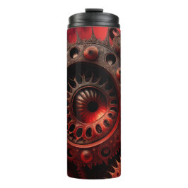 Bronze Steampunk Mandelbrot Fractal Thermosbeker