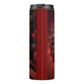 Bronze Steampunk Mandelbrot Fractal Thermosbeker (Achterkant)