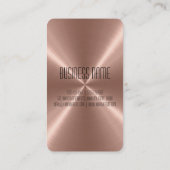 Bronze Steel Metal Visitekaartje (Achterkant)