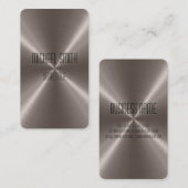 Bronze Steel Metal Visitekaartje (Voorkant / Achterkant)