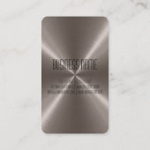 Bronze Steel Metal Visitekaartje (Achterkant)