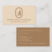 Bronze Sun Body Skincare Spray Tanning Contactkaartje (Voorkant / Achterkant)