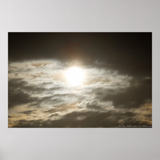 Bronze Sunrise in het Poster Clouds (Voorkant)