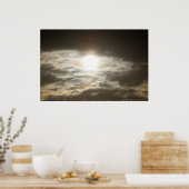 Bronze Sunrise in het Poster Clouds (Keuken)