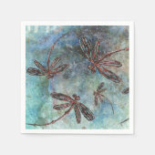 Bronze Tipped Dragonflies Magic Sky Servet (Voorkant)