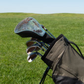 Bronze Tipped Dragonflies op een magische hemel Golfheadcover (Insitu)