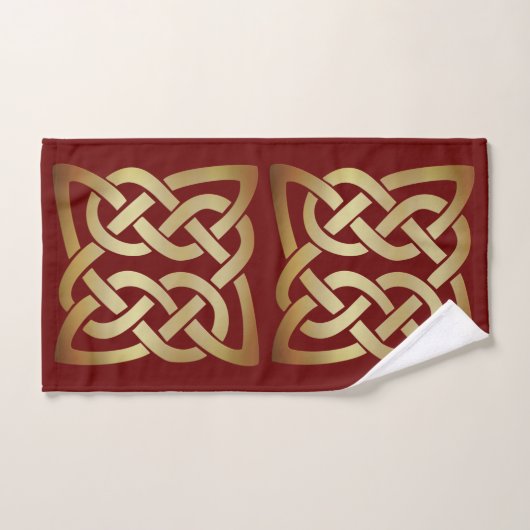 Bronze Tone Celtic Knot Bad Handdoek (Handdoek)