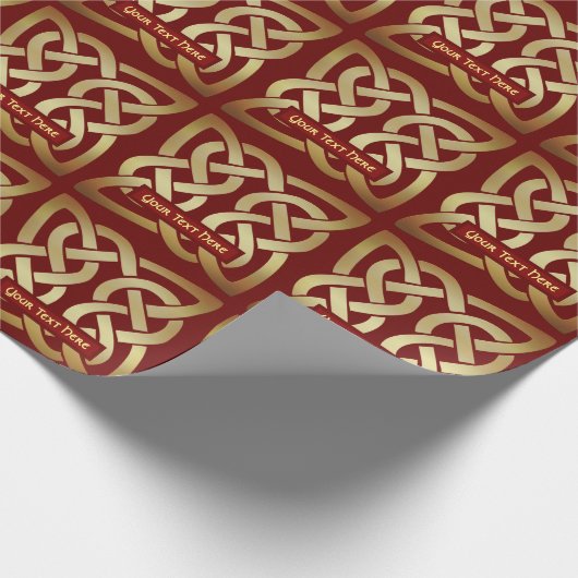 Bronze Tone Celtic Knot Cadeaupapier (Hoek)
