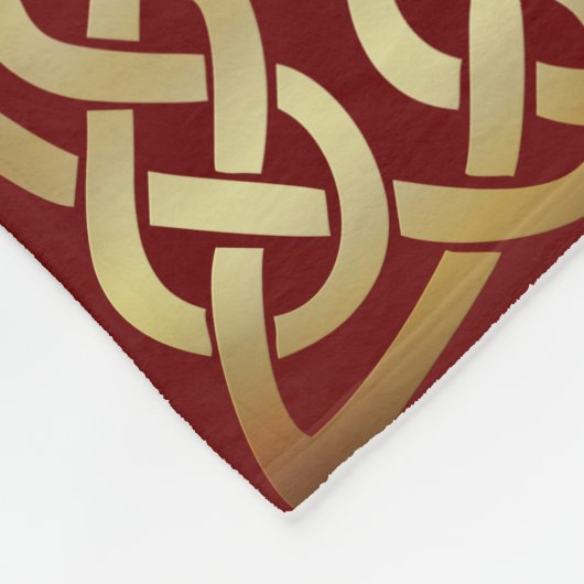 Bronze Tone Celtic Knot Fleece Deken (Hoek)