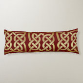 Bronze Tone Celtic Knot Lichaamskussen (Achterkant)