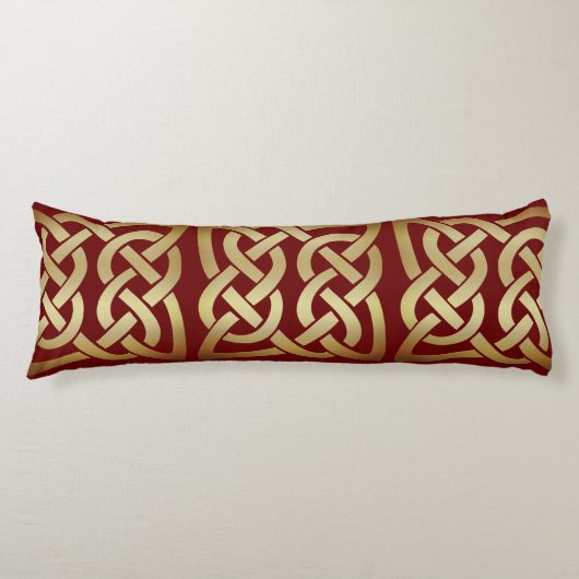 Bronze Tone Celtic Knot Lichaamskussen (Voorkant)
