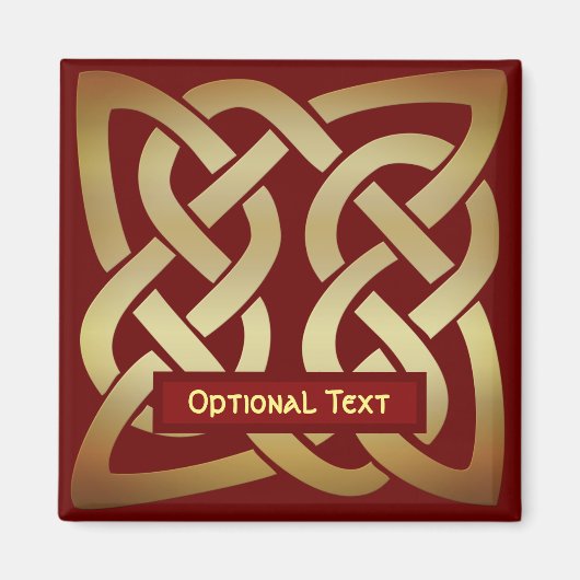 Bronze Tone Celtic Knot Magneet (Voorkant)