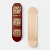 Bronze Tone Celtic Knot Persoonlijk Skateboard (Voorkant)