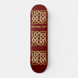 Bronze Tone Celtic Knot Persoonlijk Skateboard