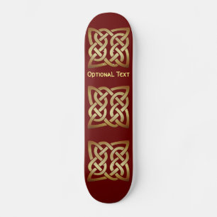 Bronze Tone Celtic Knot Persoonlijk Skateboard