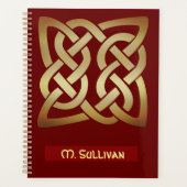 Bronze Tone Celtic Knot Planner (Voorkant)