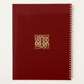 Bronze Tone Celtic Knot Planner (Achterkant)