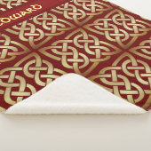 Bronze Tone Celtic Knot Sherpa Deken (3/4)