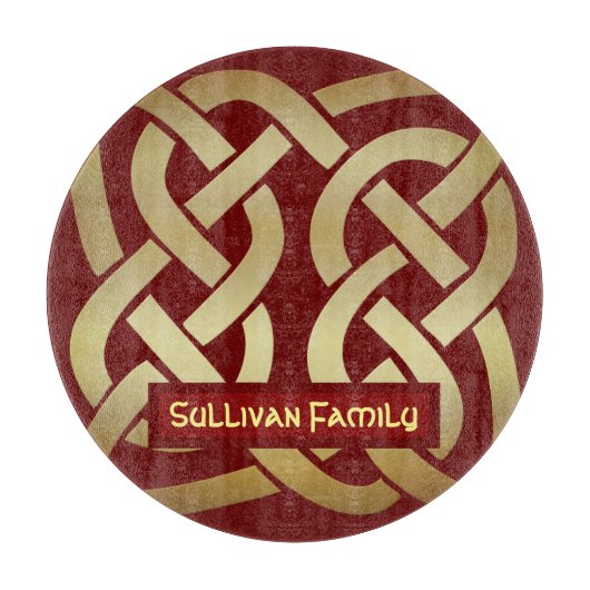 Bronze Tone Celtic Knot Snijplank (Voorkant)