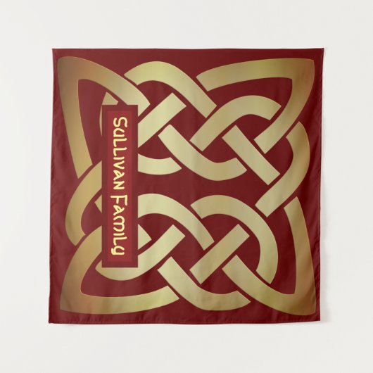 Bronze Tone Celtic Knot Wandkleed (Voorkant (horizontaal))