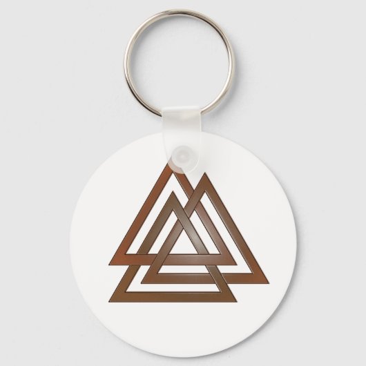 Bronze Valknut Sleutelhanger (Voorkant)