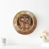 Bronze Wedding Jubileum Copper Gold Brown Foto Grote Klok (Huis)
