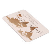 Bronze Wereldkaart van het Weddenschap van de Best Magneet (Rechterzijde)