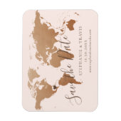 Bronze Wereldkaart van het Weddenschap van de Best Magneet (Verticaal)