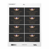 Bronze Wings Candlemaker Candle Etiket (Full Sheet)