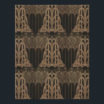 Bronze, zwart, art deco, art nouveau, floral, patr imitatie canvas print<br><div class="desc">Bronze,  zwart,  art deco,  art nouveau,  bloemig,  patroon,  ,  elegant,  chic,  mooi,  Victoriaans,  belle epok,  tijdloze stijl,  klassieke stijl,  modern,  trendend</div>