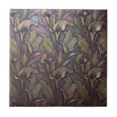 Bronzed Calla Lily Art Nouveau ID1226 Tegeltje (Voorkant)