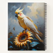 Bronzefallow Cockatiel Oil Painting Notitieboek (Achterkant)
