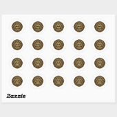 Bronzen Astrolabe Oog Sticker (Vel)