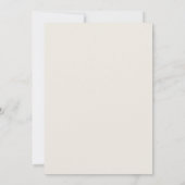 Bronzen Blad Aardse Gouden Lijst Bruiloft Kaart (Achterkant)