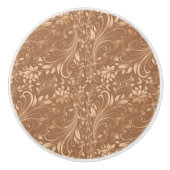 Bronzen Bloemen Keramische Knop (Voorkant)