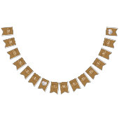 Bronzen bruiloft 8e verjaardag aangepaste foto vlaggetjes (Alle)