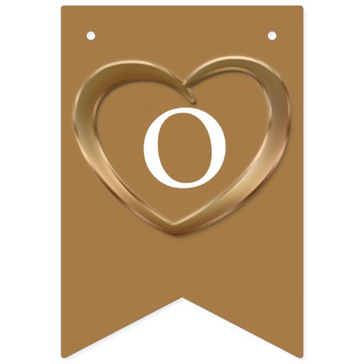 Bronzen bruiloft 8e verjaardag aangepaste foto vlaggetjes (Derde vlag)