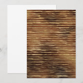 Bronzen Bruine Spuitverf Gouden Horizontaal Kaart (Voorkant / Achterkant)