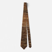 Bronzen Bruine Spuitverf Gouden Horizontaal Stropdas (Voorkant)