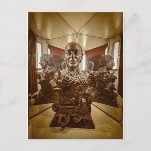 Bronzen Buste Historische Figuur Briefkaart (Voorkant)