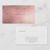 Bronzen dubbele lijn afspraakkaarten afsprakenkaartje (Voorkant / Achterkant)