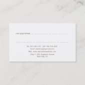 Bronzen dubbele lijn afspraakkaarten afsprakenkaartje (Achterkant)